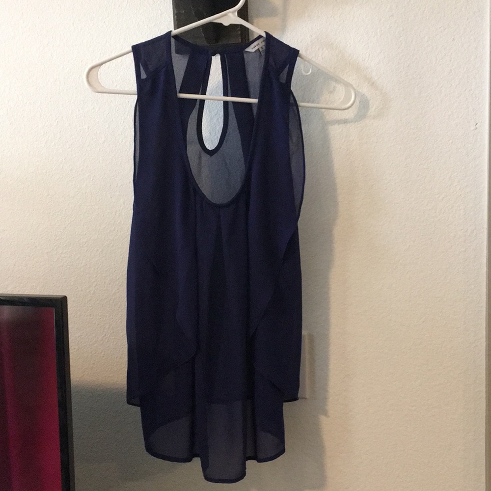 Dark blue naked zebra top sm